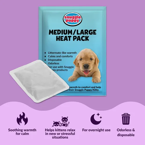 Vista 5 de Snuggle Kitty - Juguete para gatos con pulso y calor de sensación real, ayuda calmante para dormir para la ansiedad de los gatos, nuevos artículos