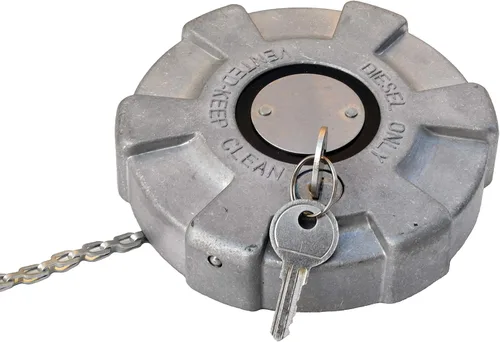 Vista 2 de Tapa de combustible diesel de aluminio con bloqueo nominal de 4 1/2