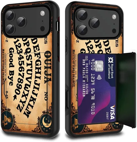 Vista 12 de Funda para tarjetas de crédito, doble capa híbrida a prueba de golpes, protección contra caídas con función atril para iPhone 17 de 6.3 pulgadas