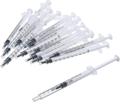 Vista 6 de ¡Sin aguja! 20 jeringas de plástico reutilizables de 0.0 fl oz con medición hidropónica de plástico de medición de nutrientes jeringa herramientas