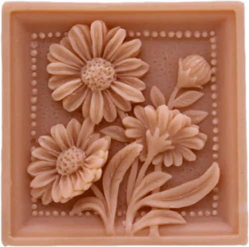 Vista 8 de Moldes de jabón de silicona para hacer jabón, moldes para manualidades, moldes de resina, flores 3D (14167)
