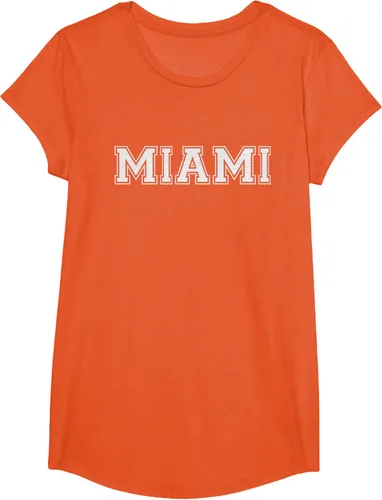 Vista 70 de Camiseta de regalo deportiva estilo universitario Miami Florida, Negro, S