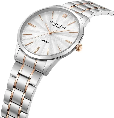 Vista 2 de Kenneth Cole - Reloj de lujo para hombre, de acero inoxidable, cuerda automática automática, resistente al agua, elegante diseño analógico