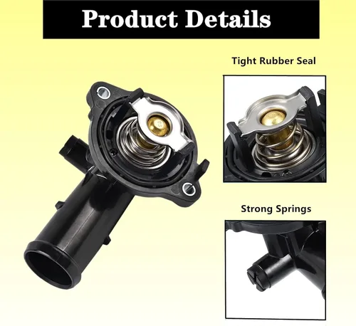 Vista 6 de Conjunto de carcasa del termostato del refrigerante del motor 5184651AH, compatible con Durango 2011-2015, Jeep Grand Cherokee 2011-2015, Jeep