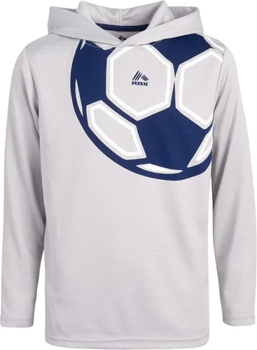 Vista 6 de RBX Conjunto deportivo para niños 4 piezas con capucha deportiva térmica y pantalones deportivos de tricot 8-12