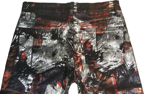 Vista 128 de Enrica Pantalones vaqueros estampados casuales para hombre
