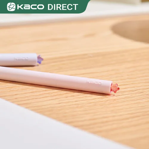 Vista 5 de Kaco FIRST Bolígrafos de gel lindos de papelería, tinta negra, 0.7 mm de punta media, bonitos bolígrafos con estrellas para diarios