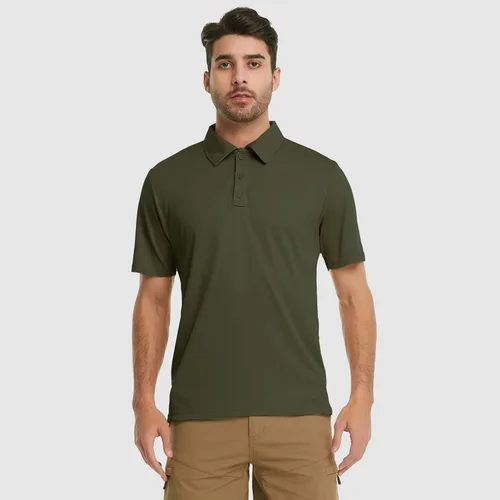 Vista 2 de MEETWEE Men's Polo Quick Dry Performance Hiking Short Sleeve Tactical Shirts