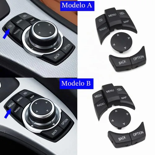 Vista 2 de Botón multimedia del botón del controlador iDrive CIC para BMW