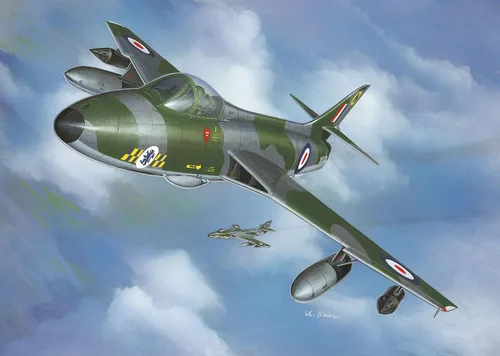 Vista 7 de Revell 03833 Hawker Hunter FGA.9 1:144 Escala sin construir/sin pintar Kit de modelo de plástico
