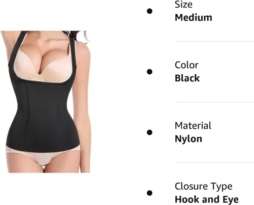 Vista 7 de Gotoly Chaleco de compresión para mujer con control de abdomen, faja de compresión invisible
