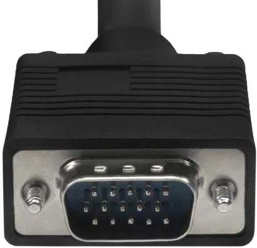 Vista 5 de SF Cable, Cable de extensión para monitor HD15 SVGA M/F de 3 pies con cuentas de ferrita negro