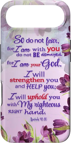 Vista 27 de So Do Not Fear for I 'm with You Isaías 41:10 - Funda cristiana para iPhone 17