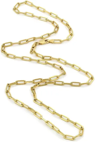 Vista 5 de Nuragold Pulsera de cadena de eslabones de cable Rolo alargada de oro amarillo de 10 quilates de 0.118 in, joyería para mujer, cierre de langosta
