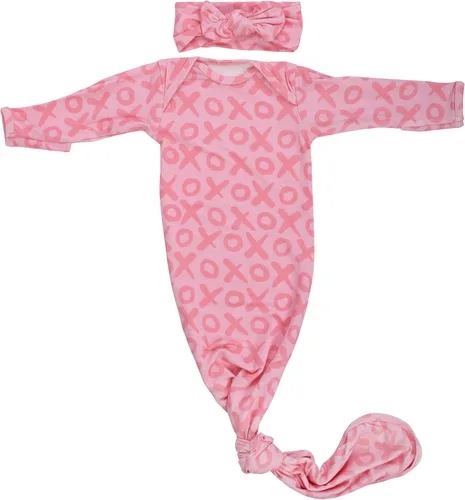 Vista 24 de Three Little Tots Vestido de corbata anudada para bebé recién nacido - Bebé