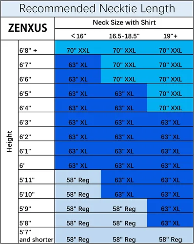Vista 6 de ZENXUS Corbatas extra largas para hombres grandes y altos, corbatas de 63 o 70 pulgadas de largo, paquete de 4