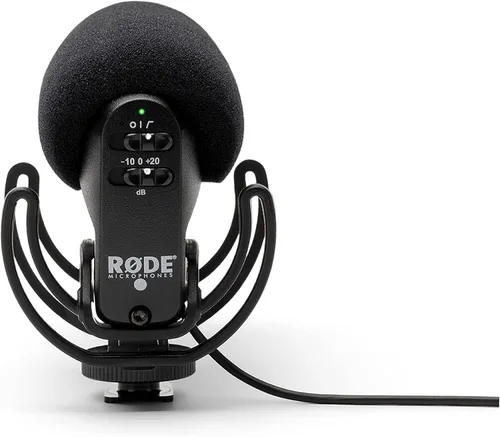 Vista 3 de Micrófono Rode VideoMic de condensador direccional de video con soporte (modelo descatalogado por el fabricante), Negro