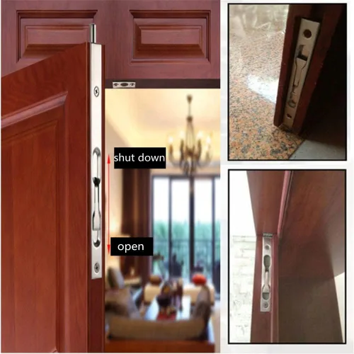 Vista 3 de szhdxsy - Pestillo oculto y perno de acero inoxidable 304 de 6 pulgadas (5.9 in) de seguridad para puerta, cerradura de perno deslizante de puerta