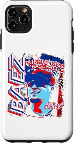 Vista 12 de Funda para iPhone 11 Javier Baez International Baseball Puerto Rico MLBPA
