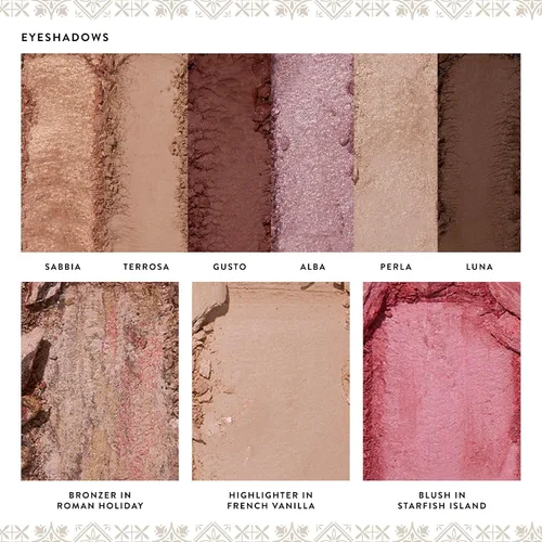 Vista 10 de LAURA GELLER NEW YORK Lo mejor de lo mejor paleta horneada - Sueños toscanos - Tamaño completo - Incluye bronceador, rubor, resaltador y 6 sombras