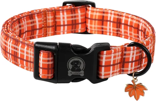 Vista 10 de MR.CHUBBYFACE· Collar de perro de San Valentín azul, lindo collar de cachorro con lazo azul, collar ajustable de algodón para mascotas con hebilla