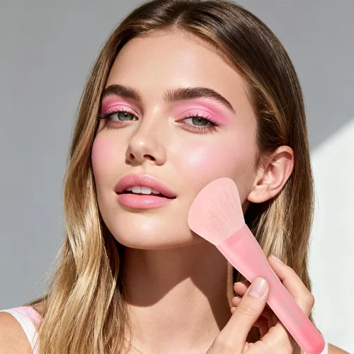 Vista 8 de docolor Brochas de Maquillaje 3 Piezas Base Polvo Rubor Brocha Premium Brocha de Maquillaje Facial Para Aplicar y Mezclar polvo, base, bronceador