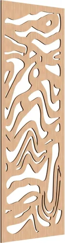 Vista 164 de 9 3/8"W x 24 3/8"H x 1/4"T Northfield Decorativos Paneles de Pared de Madera Calado, Abedul