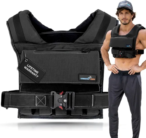 Vista 8 de Weighted Vest Adjustable for Men and Women – Workout Weight Training Vest for Fitness, Running, Strength, Exercise & Cross Training