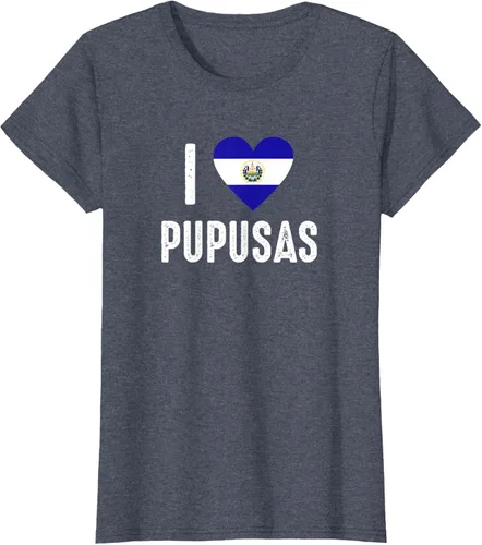 Vista 88 de Camiseta I Love Pupusa from El Salvador