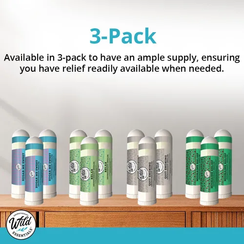 Vista 6 de Wild Essentials - Paquete de 3 inhaladores nasales de aromaterapia de limón hechos con aceites esenciales 100% naturales, estrés, energía, olfativos