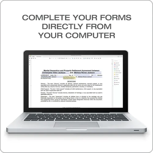 Vista 3 de Adams Archivo de divorcio CD, Manual y formularios en CD (ALC601)