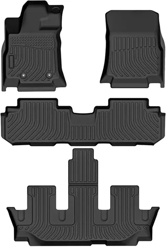 Vista 18 de Cartist Alfombrillas personalizadas para VW Atlas 2018-2025 2026 (asientos de banco de 7 pasajeros), juego completo de 3 filas para accesorios