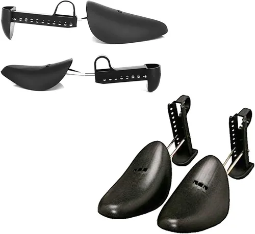 Vista 4 de ECHODONE 5 pares prácticos de longitud ajustable para hombre, zapato, árbol, zapato, soporte moldeador
