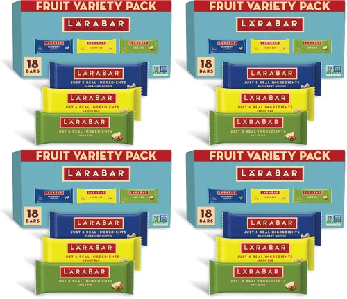 Vista 13 de Larabar Paquete variado, barras de frutas y nueces, 18 unidades, 28.8 onzas Includes Blueberry Muffin, Lemon Bar & Apple Pie, 6 Bars Each, Plant