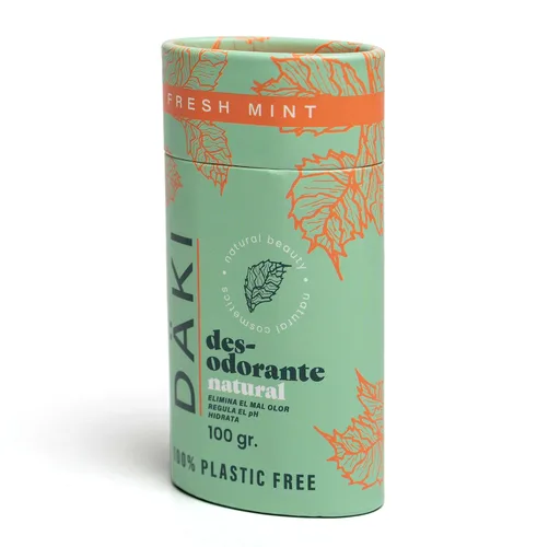 Vista 9 de Däki Natural Deodorant Stick 100 g – Refreshing Mint, Aluminium-Free, Natural, Paraben Free – Sensitive Skin – Biodegradable Compostable Packaging