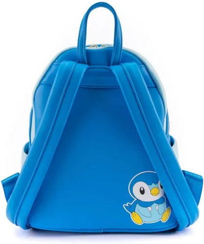 Vista 3 de Loungefly Pokemon Piplup Cosplay - Bolso de hombro con doble correa para mujer, Multi, Cosplay