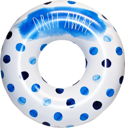 Vista 18 de Rae Dunn x CocoNut Flotador de anillo flotante, tamaño adulto, balsa inflable grande de 48 pulgadas y tubo interior de agua duradero, fácil
