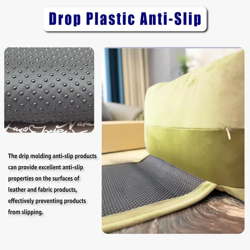 Vista 3 de Almohada antideslizante para la cabeza para reclinables - Cojín de apoyo para el cuello con cubierta de terciopelo para alivio del dolor en el Beige