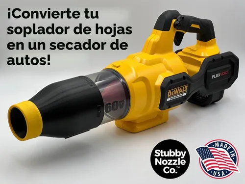 Vista 2 de Boquilla de secado de coche Stubby para sopladores de hojas DEWALT - 60V MAX (DCBL772B & DCBL777B)