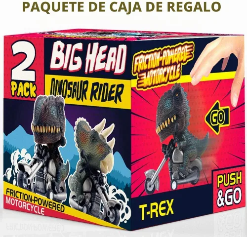 Vista 7 de DINOBROS - Juego de 2 juguetes de motocicleta para niños de 3 años
