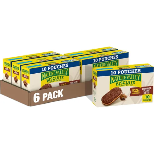 Vista 21 de Nature Valley Sándwiches de galletas, mantequilla de almendras, 5 unidades, 6.75 onzas (paquete de 12)