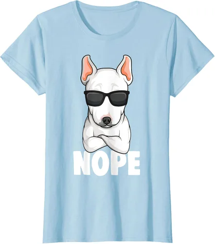 Vista 22 de Camiseta de perro Bull Terrier para niños y mujeres, Negro