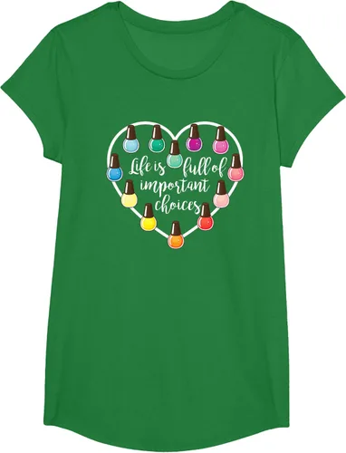 Vista 46 de Life Is Full Of Important Choices - Camiseta de regalo para esmalte de uñas