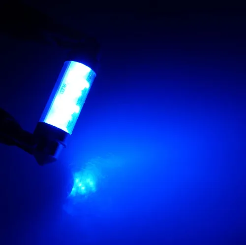 Vista 3 de LEDDL-42M-B9 - Bombillas LED de cúpula para festejo de 1.654 in, 9 luces LED azules, juego de 2 piezas