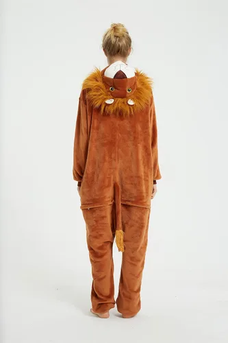 Vista 6 de Plustrong Pijama de disfraz para adultos, disfraz de Halloween, ropa de dormir de animales
