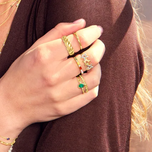 Vista 5 de RS Pure by Ross-Simons 14kt 2-Tone Gold Star Ring