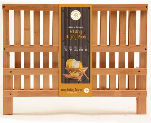 Vista 8 de Escurridor de madera bamboo compacto y plegable para vajilla Diseñado por: Bambüsi.