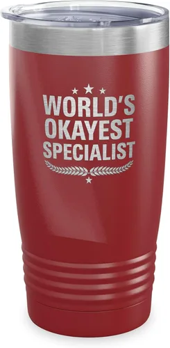 Vista 9 de World's Okayest Accountant - Vaso de contable, regalo para compañeros de trabajo, regalo para miembros de la familia, regalos de Navidad, tazas
