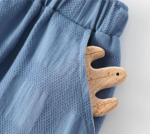 Vista 4 de Pantalones de algodón y lino para niños pequeños, pantalones deportivos a rayas con cintura elástica, pantalones básicos de harén