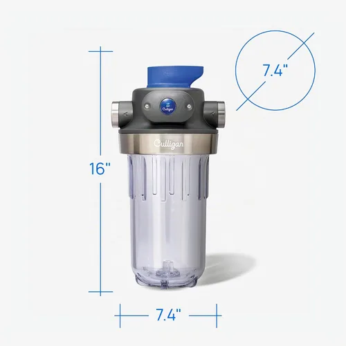 Vista 2 de Culligan WH-HD200-C sistema de filtración de entrada/salida de 1 pulgada, resistente para toda la casa